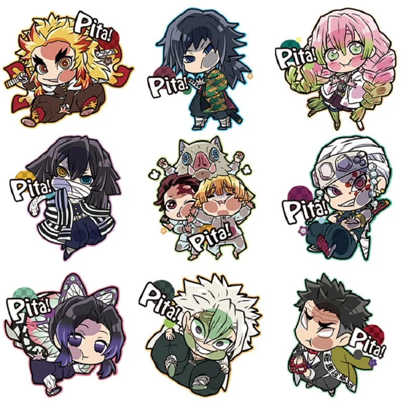 

Anime Demon Slayer Kimetsu No Yaiba Blade of Ghost Keychain Cute Characters Acrylic Pendant Car Key Chain Fans Gift Jewelry