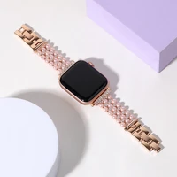 pearlmetal diamond strap for apple watch 7 45mm 41mm ladies high end bracelet wristband for iwatch 7 6 5 4 3 se 44mm 42mm 40mm