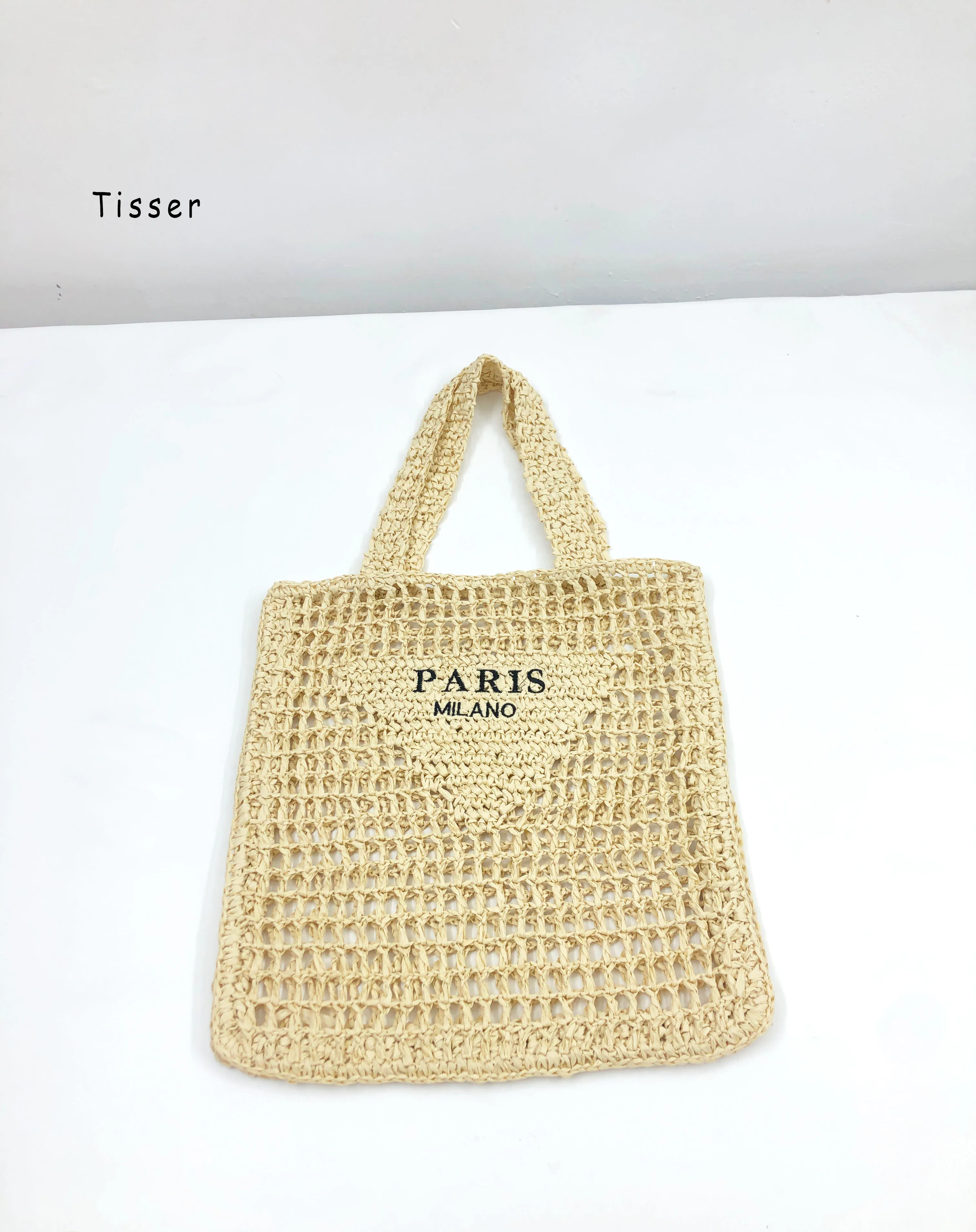 

Handwoven Crochet Handbag Colorful Beach Grass Woven Bag Spring And Summer All-match Fashion