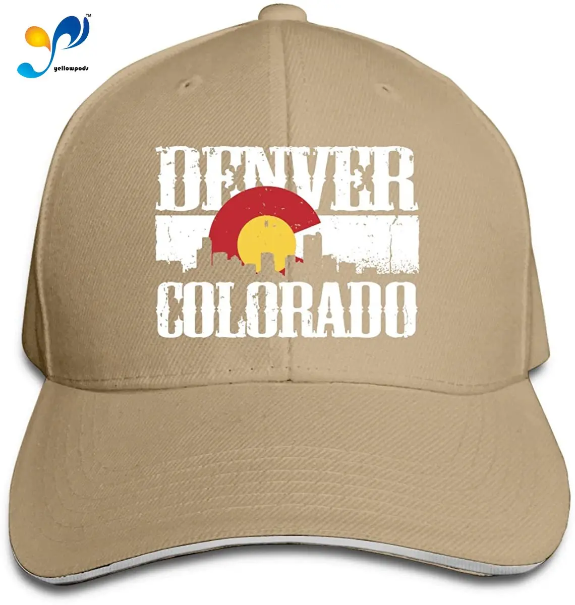 

Denver Colorado Men Cotton Classic Baseball Cap Adjustable Size