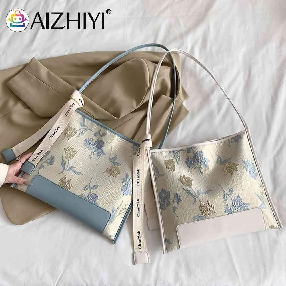 

Повседневная сумка на плечо, вместительный портативный клатч с цветочной вышивкой, с магнитной застежкой, для отдыха и путешествий