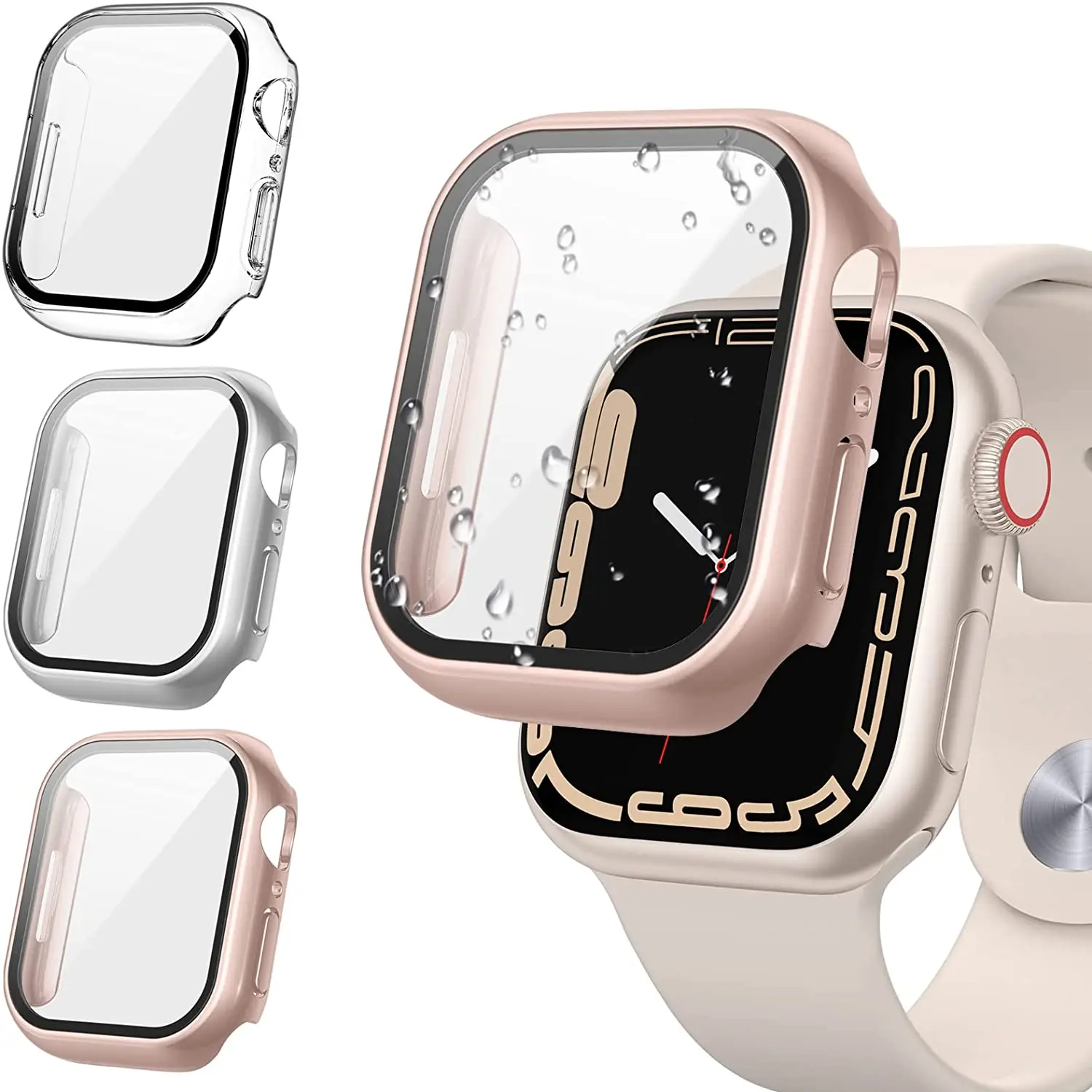Защита экрана для Apple Watch чехол iwatch Band 44 мм 40 45 телефон серии watch 7 6 5 4 3 SE - купить по