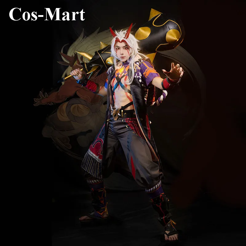 

Cos-Mart Hot Game Genshin Impact Arataki Itto Cosplay Costume Fahsion Battle Uniforms Activity Party Role Play Clothing New