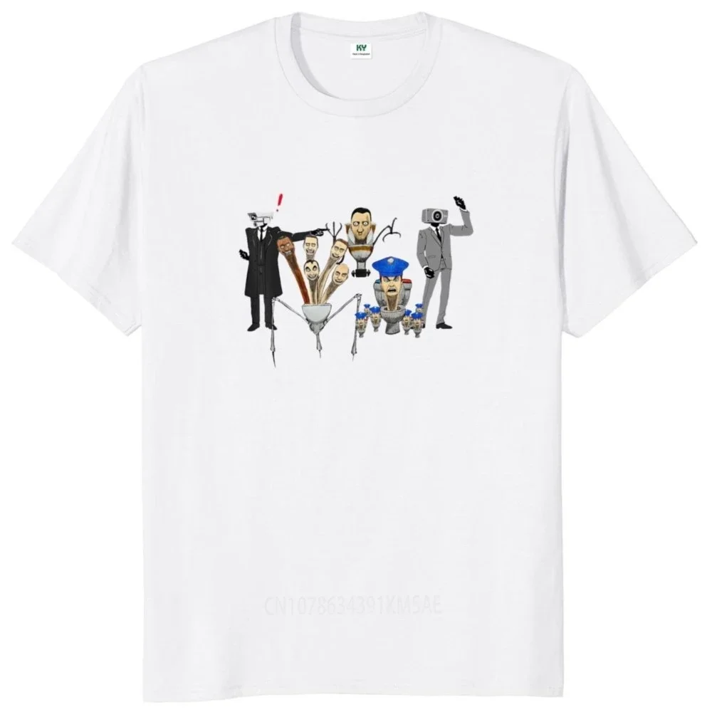 Skibidi Туалетная футболка с мемом Видеоигры Оператор Спикерман TVman Уличная одежда