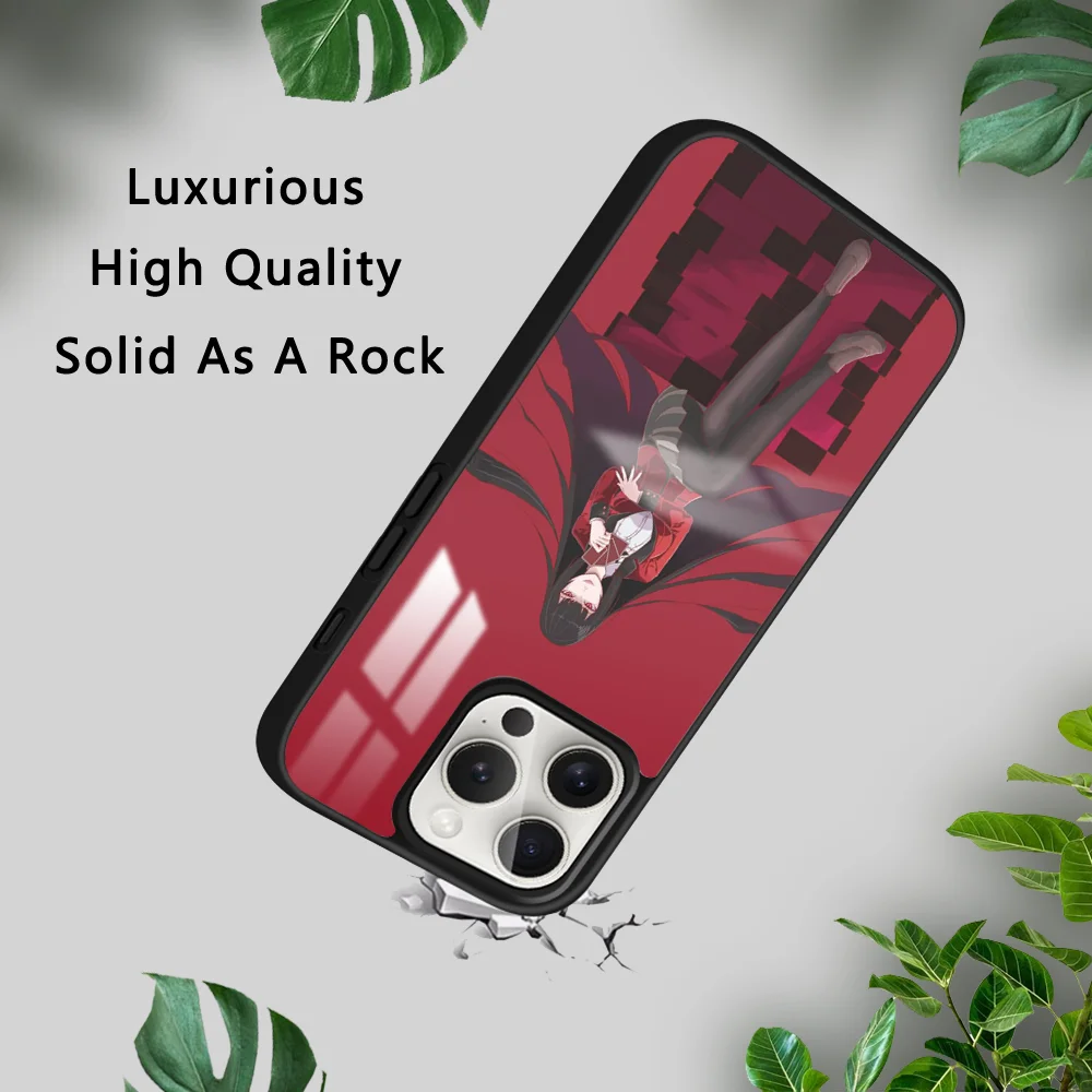 K-Kakegurui J-Jabami Yumeko Phone Case For iPhone 16 15 14 13 12 11 Pro Xs Max Mini Plus Celulares Hard Funda