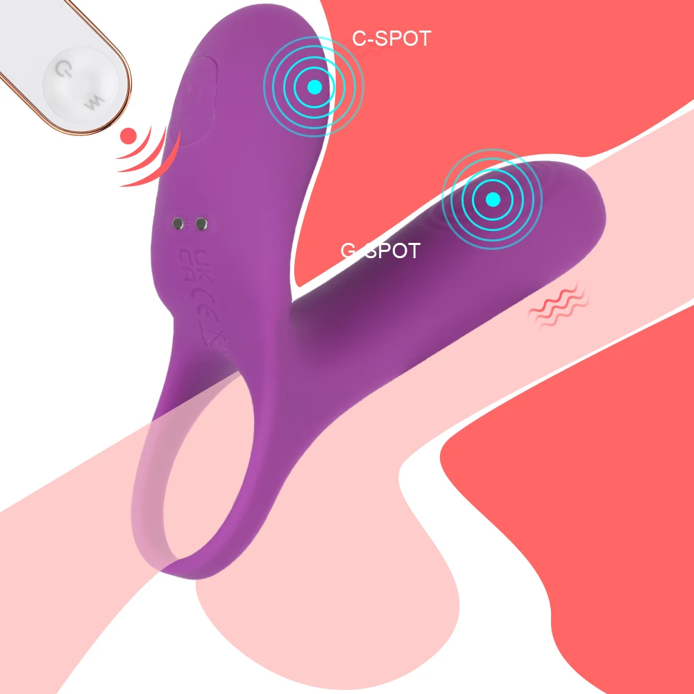 

Vibrators Strap On Penis Ring For Men Cock Extender Stretcher Delay Ejaculation Women Clitoris Anal Stimulator Sex Toys Couples