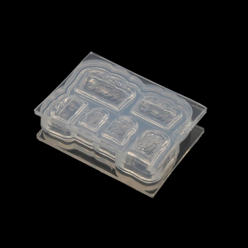 

3D Мини французская тостов, искусственная еда для игры в силикон