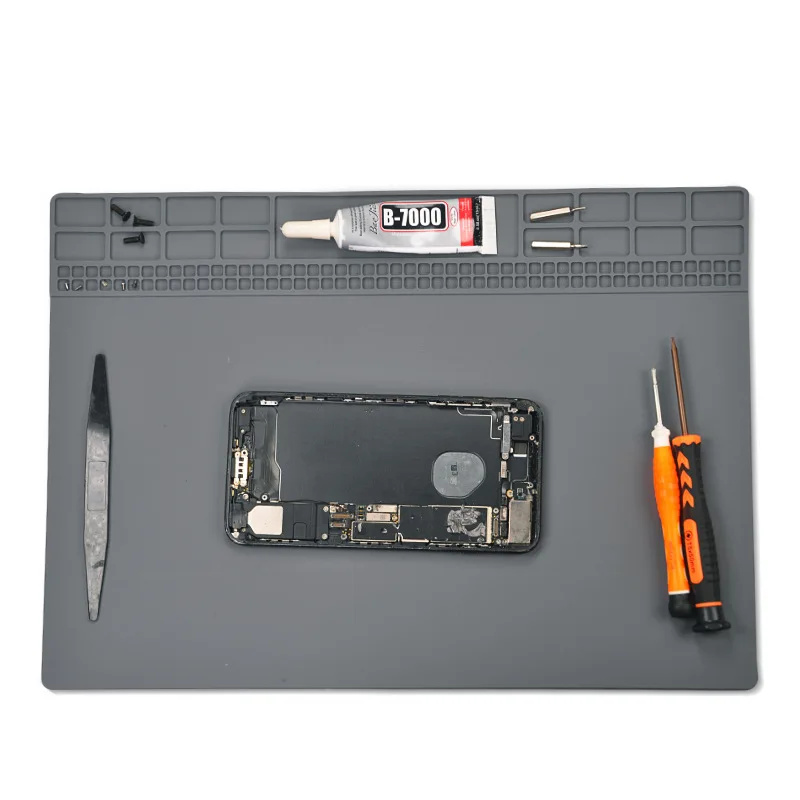 

Силиконовый рабочий коврик для пайки TE-613