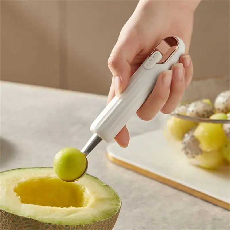 

Multifunctional Stainless Steel Fruit Ball Digger Cold Drink Shop Ice Cream Watermelon Ice Cream Dessert Food Grade Digger Spoon
