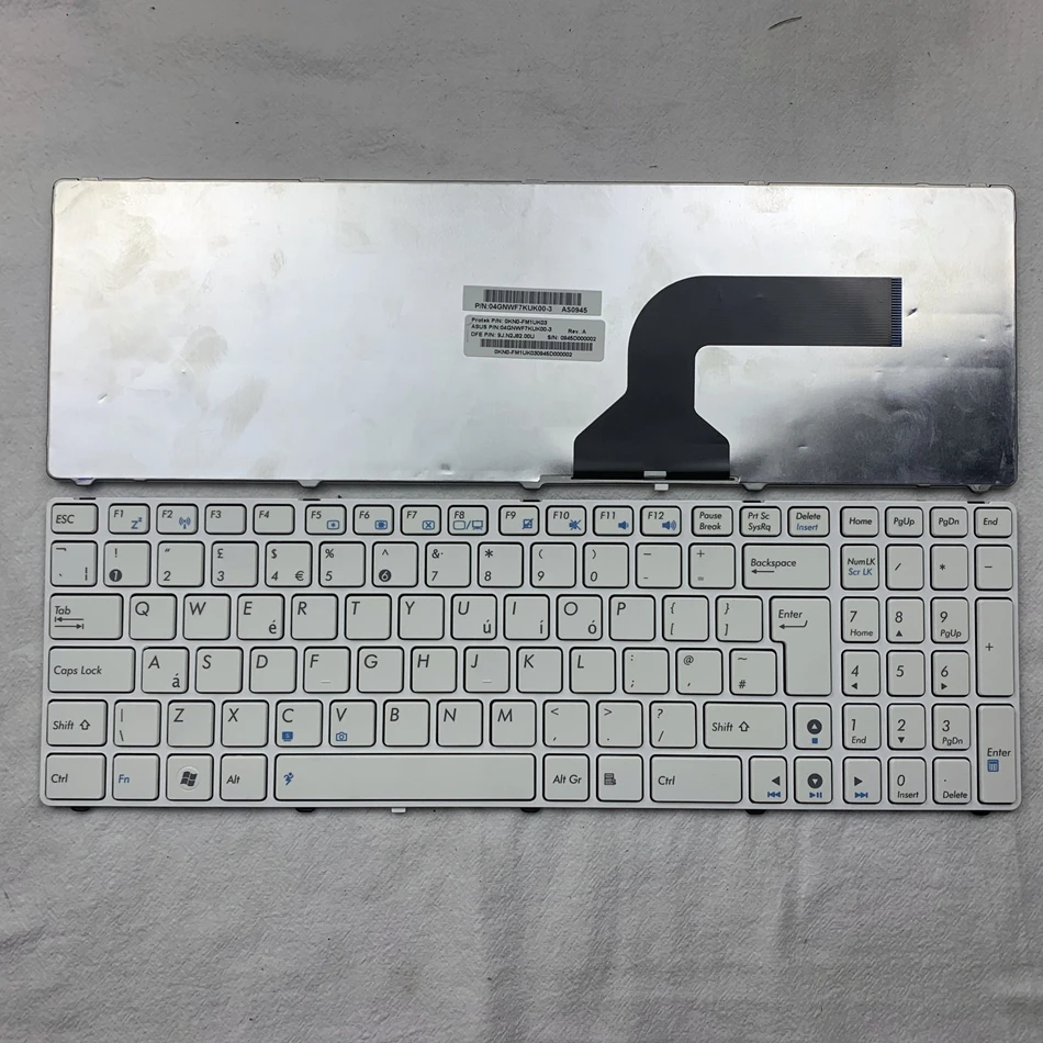 Клавиатура для ноутбука Asus K52 K52F K52DE K52J K52N K52JC K52JE G60 G51 G53 K53S G72J G72JH G73 с британской раскладкой