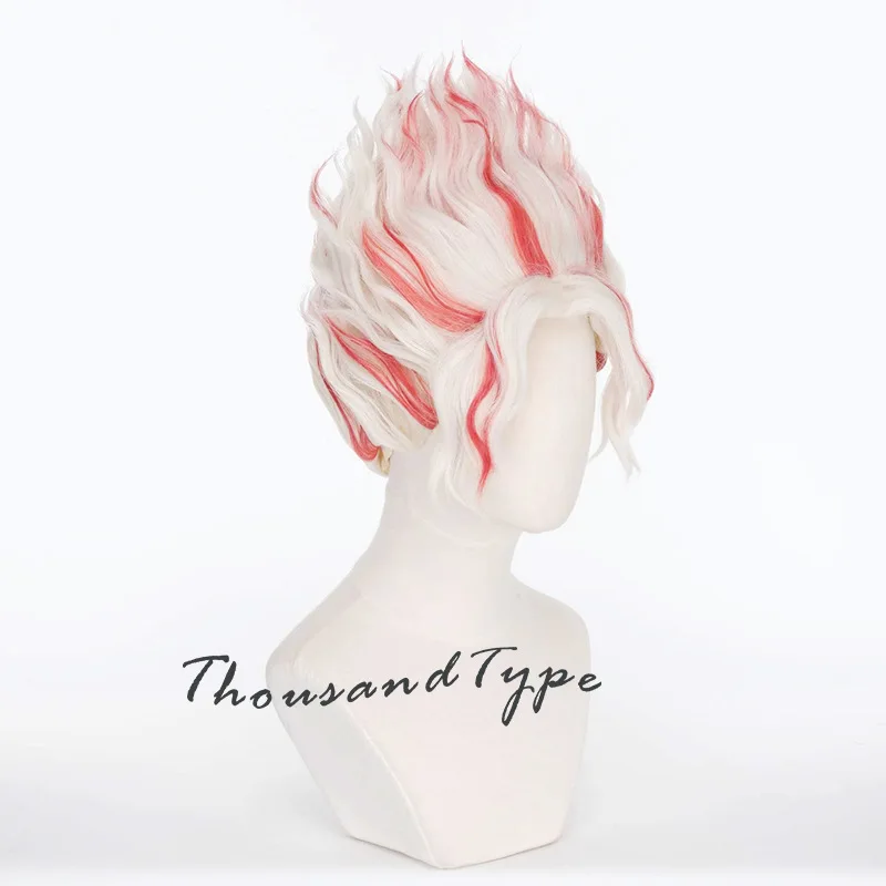 Аниме Дандан Окарон Кен Такакура Косплей Парик Взрослый Унисекс Красный Белый