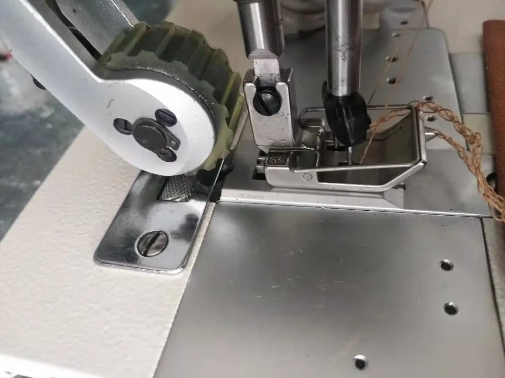 Лучшее качество швейная машина с двойной иглой промышленная HONKON со съемником для