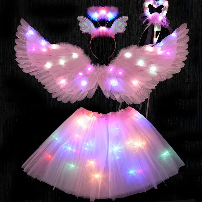 

Женский Блестящий розовый белый венок с бабочками и перьями