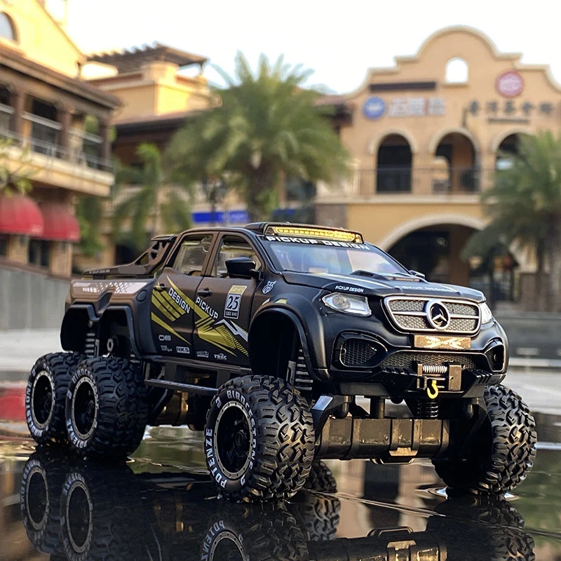 Модель автомобиля из сплава в масштабе 1:28 X-Class Exy 6*6 Модифицированная