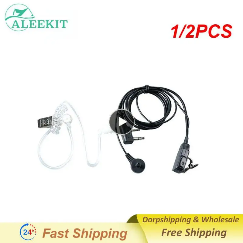 

1/2 шт. Baofeng акустическая Воздушная трубка микрофон наушники-вкладыши гарнитура наушники для Kenwood Walkie Talkie