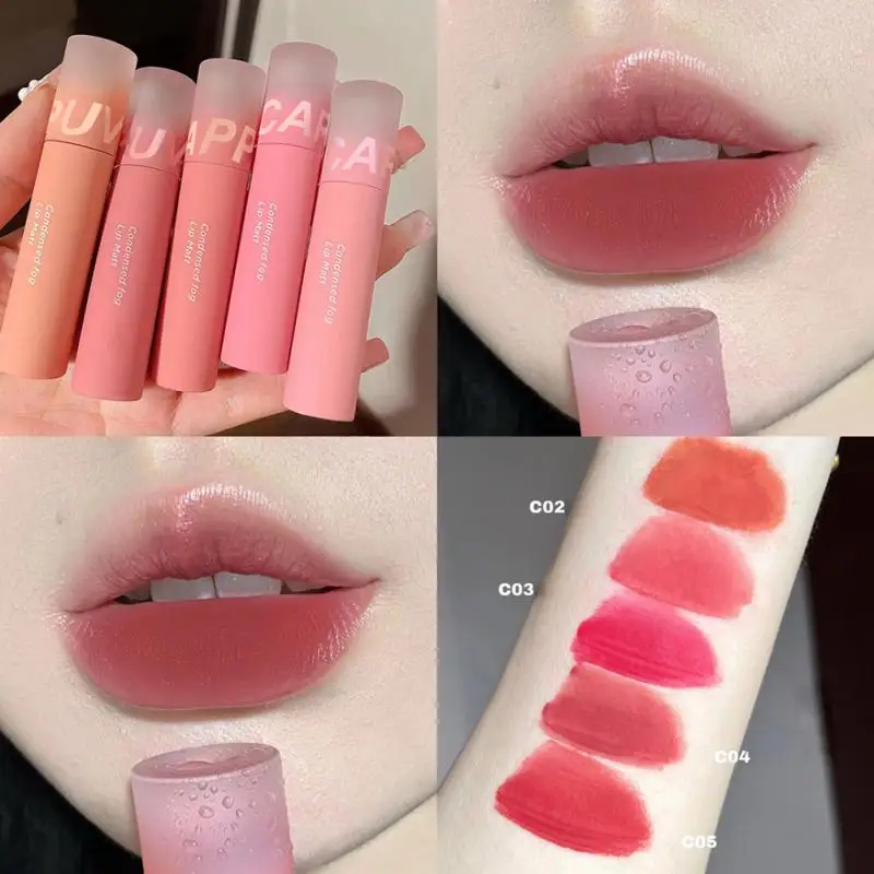 

5-color Lip Glaze Lipstick Waterproof Long-lasting Matte Liquid Lip Tint Portable Rich Color Professional Korean Makeup Cosmetic
