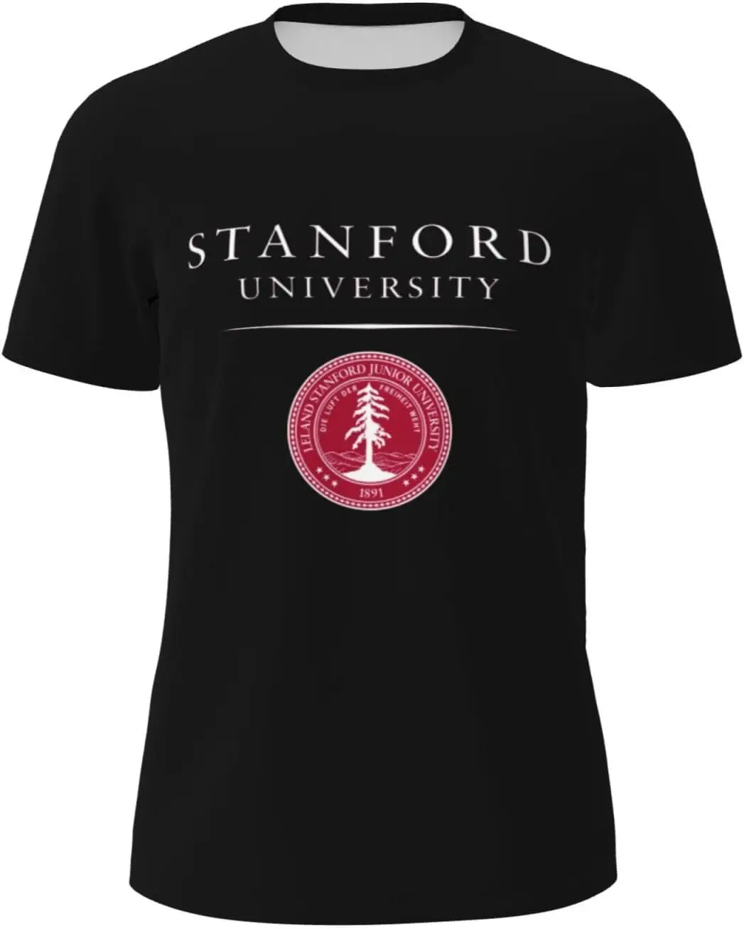 Мужская сетчатая футболка Стэнфордского университета с короткими рукавами