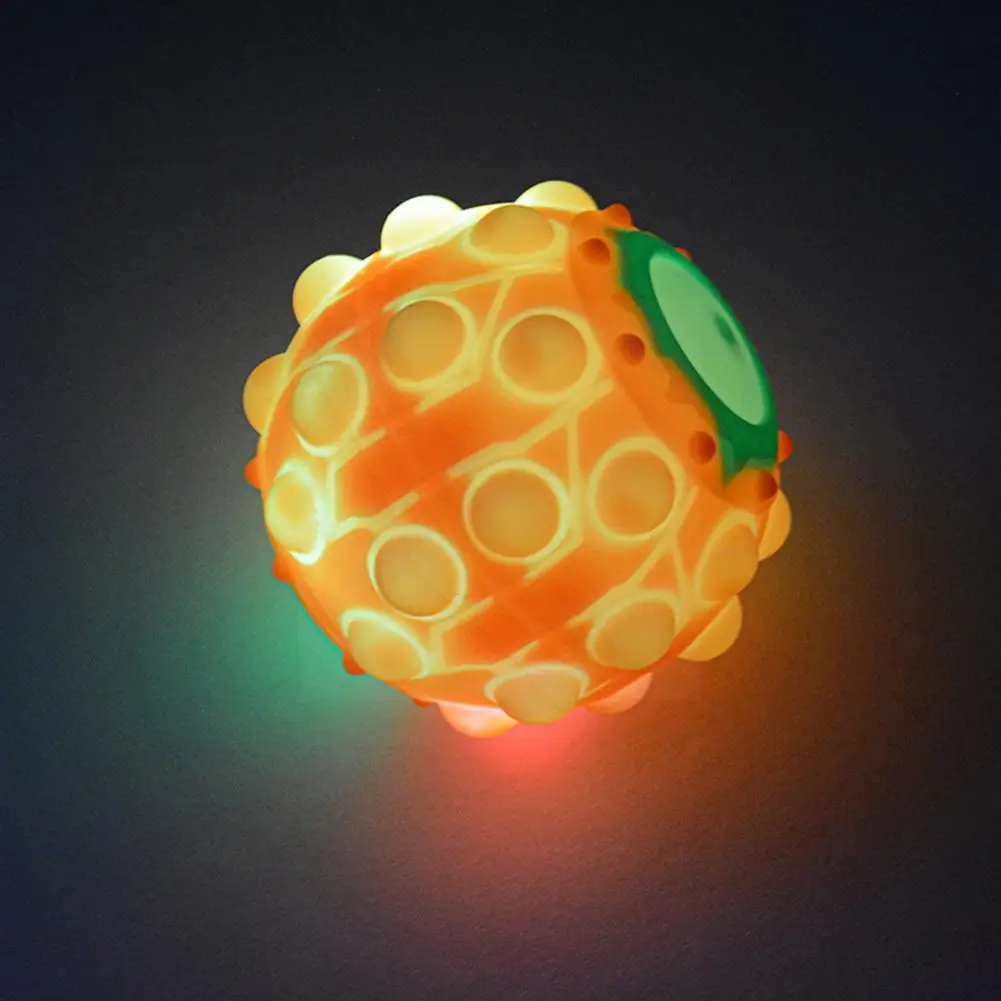 

Antistress Pressure Ball Stress Relief Squeeze Balls Soft Silicone Led Flash Ball For Kids Adults Hand Fidget Toy New Year J2u1