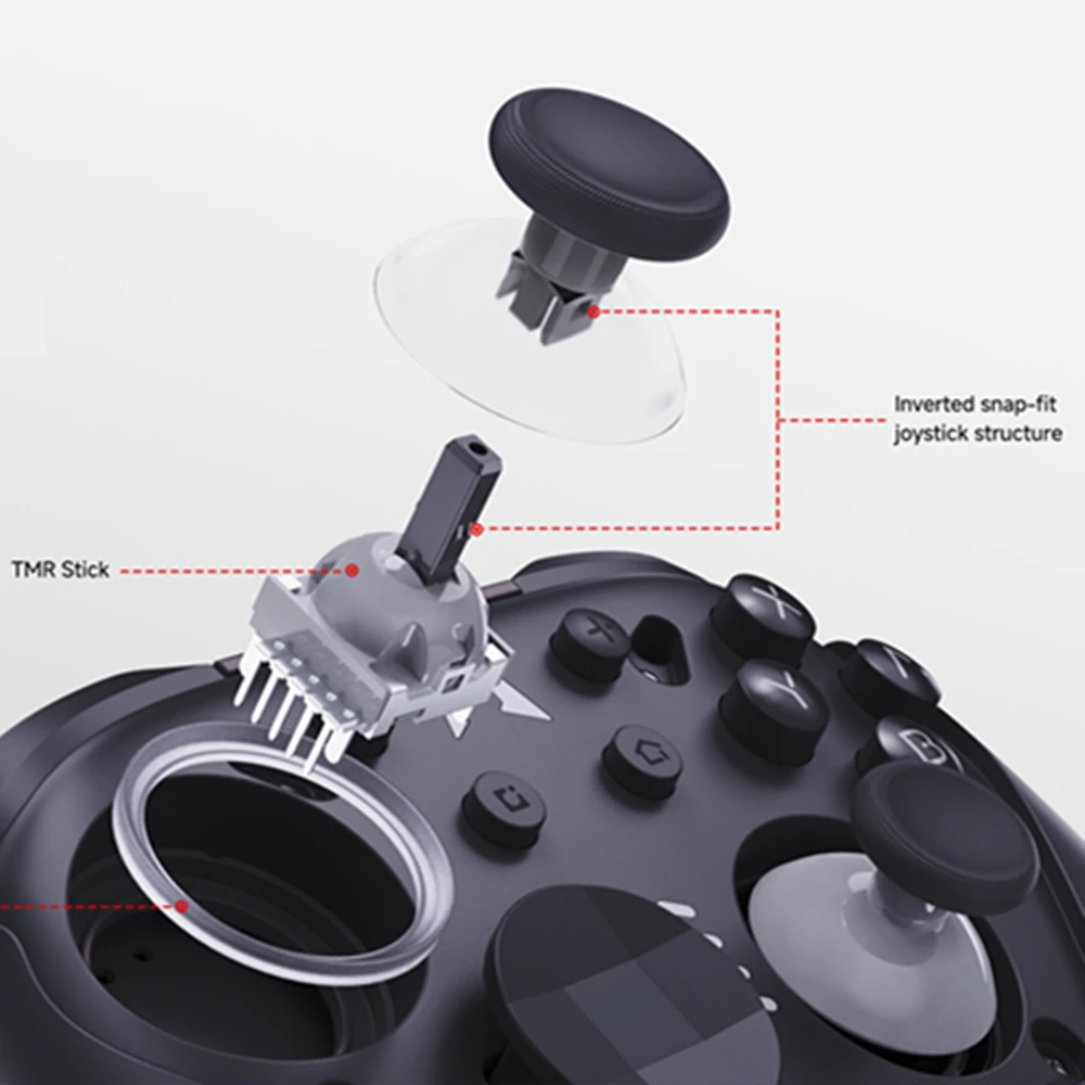 Фото Геймпад Chitu2 HD WHITE Mobapad Chitu 2 для Switch 2, контроллер для Windows, Android, Switch 1, TMR Glide Sticks, для iPhone №4