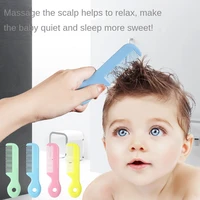 toiletries baby hair comb baby safety material care hair comb round tooth hair care comb girl hair brush