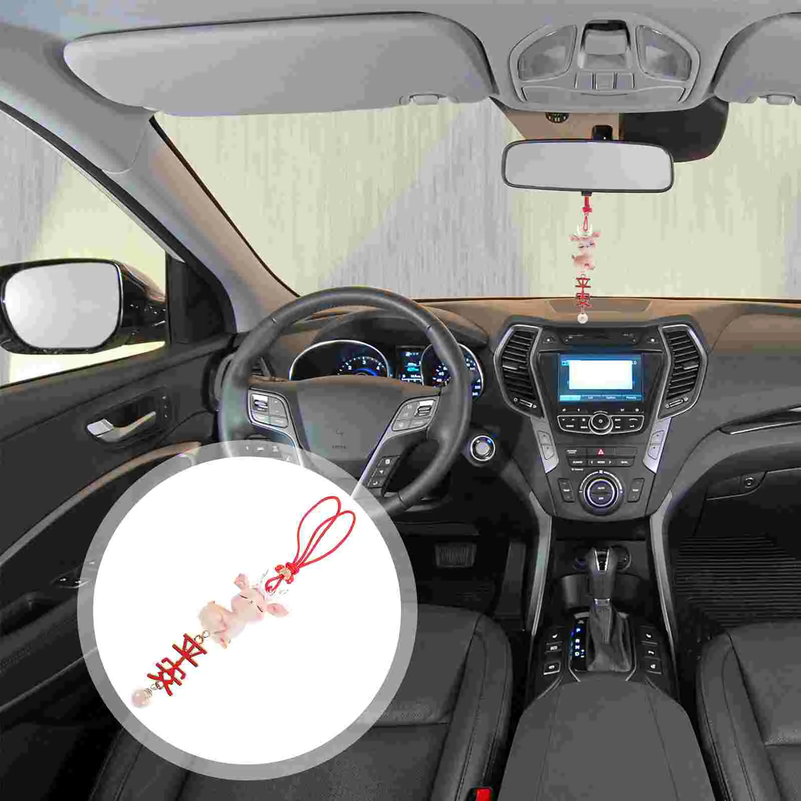 

Car Pendant Car Hanging Ornament Car Mirror Deer Figurine Statue Toy Animals Deer Decor Charm Deer Automobile Car accessories