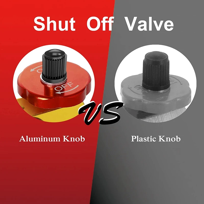 2 Pack Air Tank Manifold With Fill Port Safety Valve And 1/2 Inch NPT X 1/4 Hose 1/8 Gauge