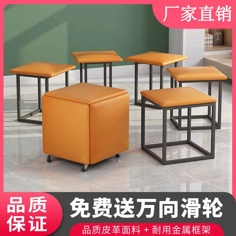 

Многофункциональный модный небольшой стул, креативный складной диван, стул для гостиной, табурет для хранения, мебельные наборы, оттоманка ...