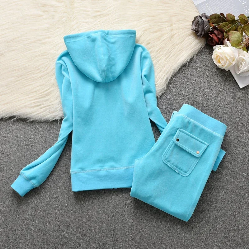 Бархатный спортивный костюм для женщин комплект из двух предметов спортивные