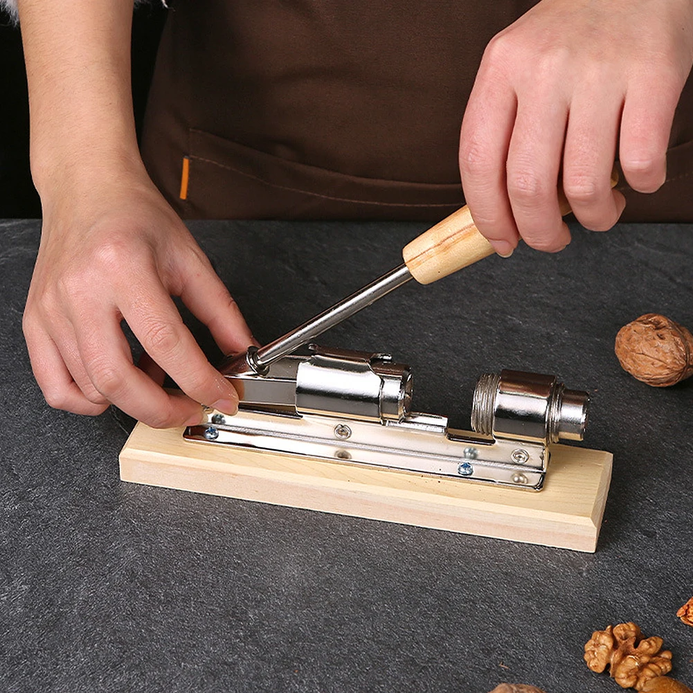

Manual Stainless Steel Nut Cracker Mechanical Machine Sheller Walnut Nutcracker Fast Opener Kitchen Tools Fruits And Vegetables