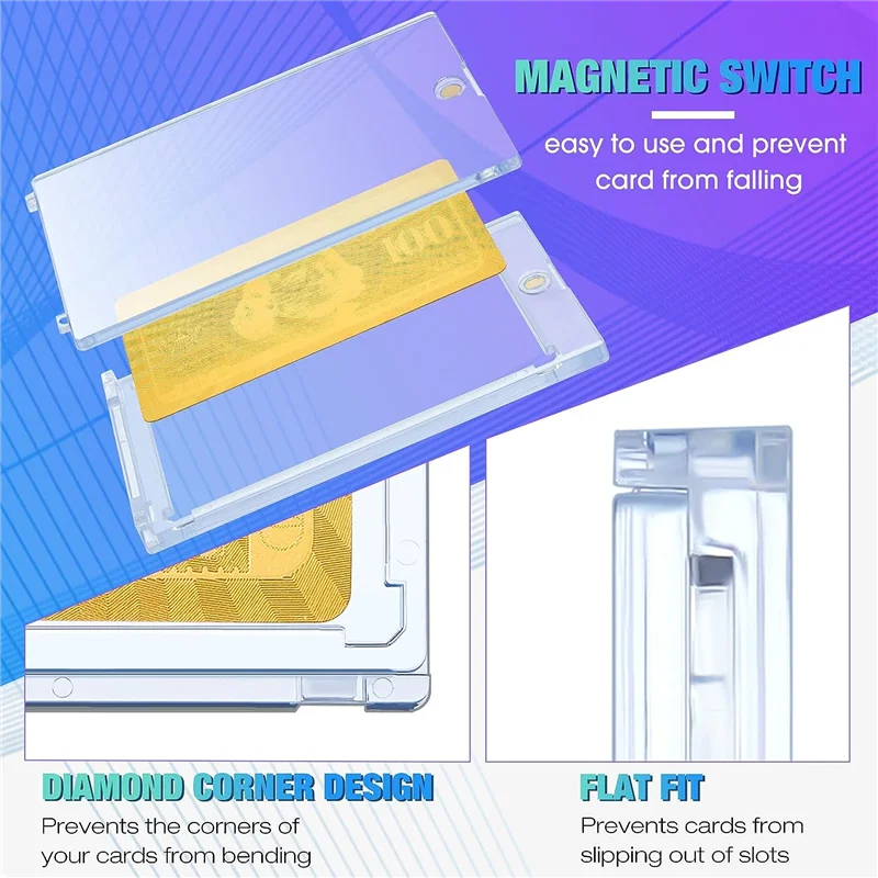 20 шт. 180 PT Магнитная фотомагнитная магнитная защита для торговых карт спортивные