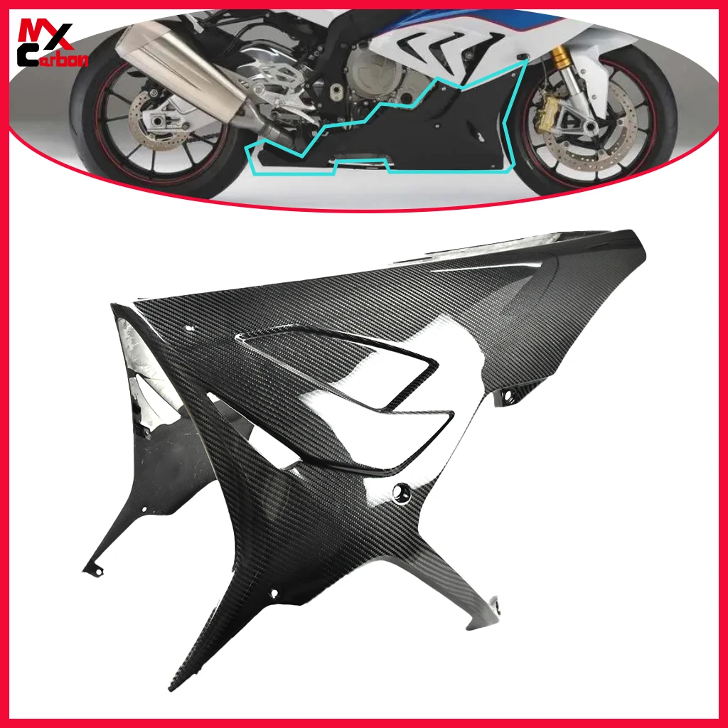 

Motorcycle Belly Pot Lower Guide Cover Large Surrounding Exterior Trim Full Carbon Fiber For BMW S1000RR 2019 2020 2021 2022