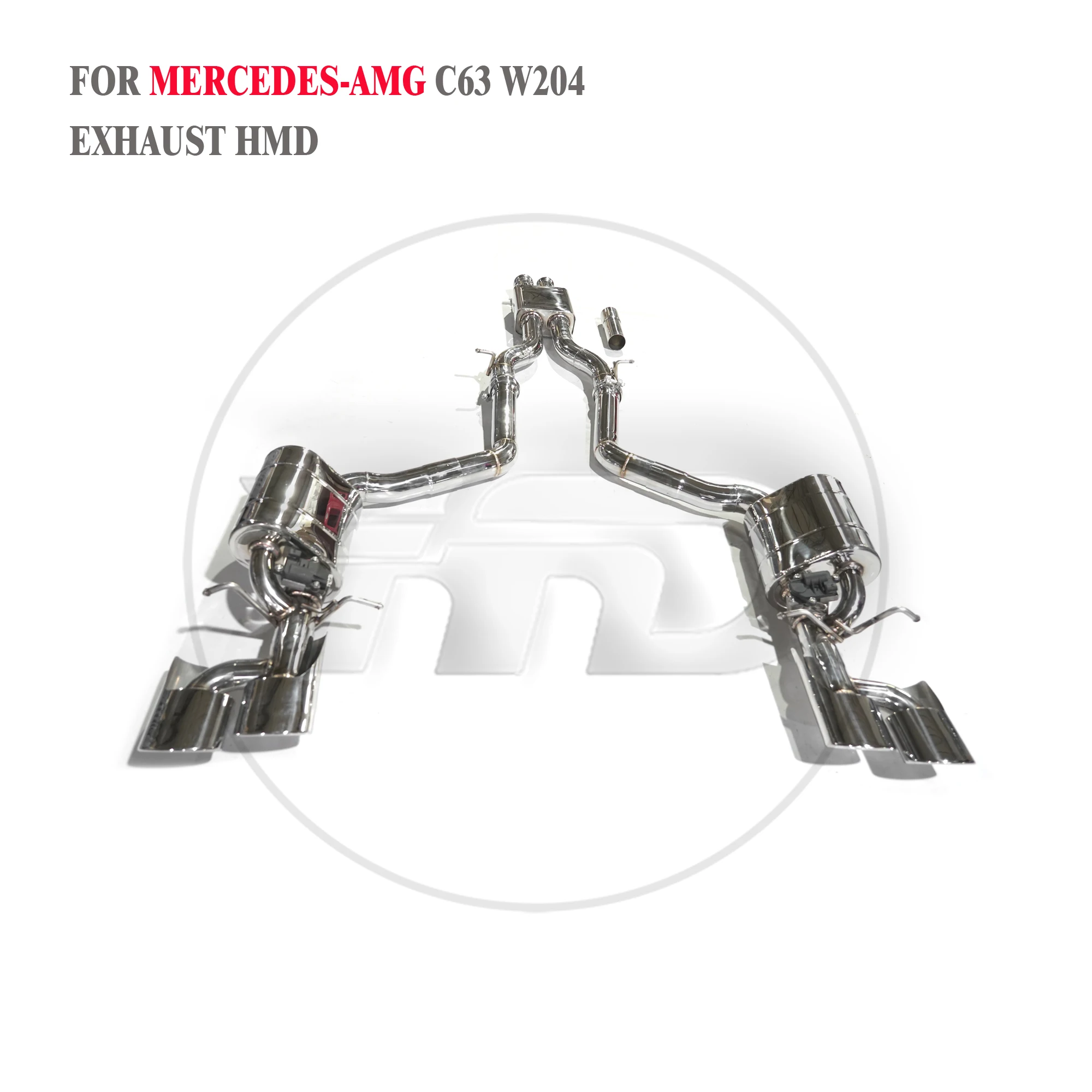 

HMD Stainless Steel Exhaust System Performance Catback for Mercedes Benz AMG W204 C63 6.2L 2007-2013 Muffler With Valve