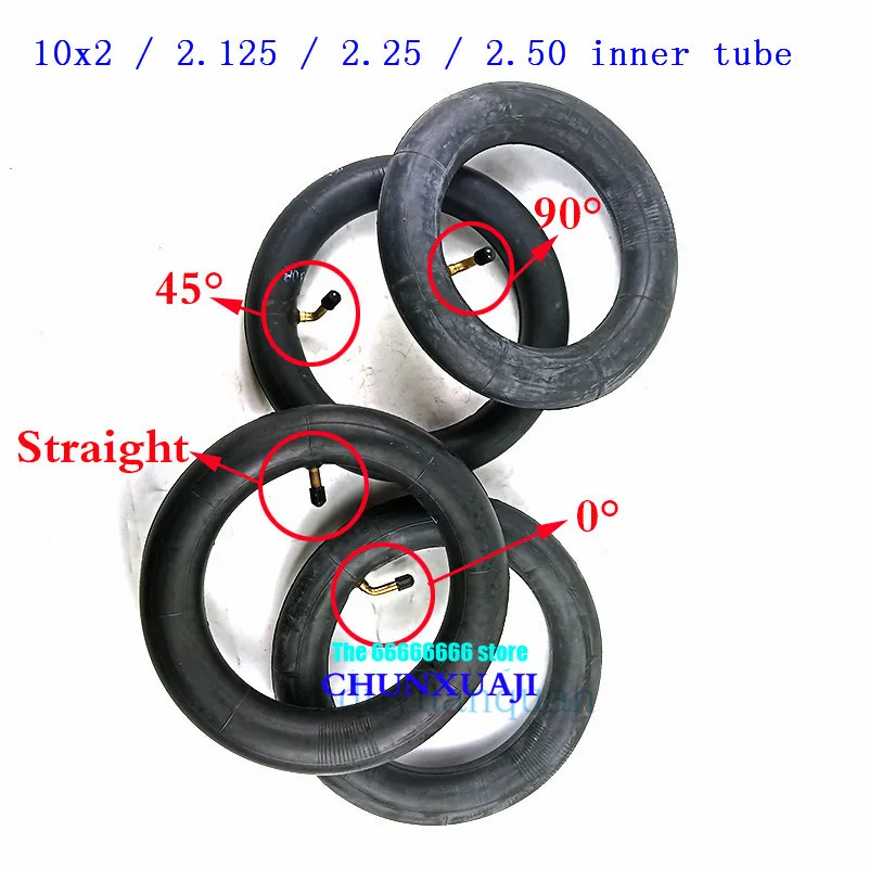 

10x2 /2.125 /2.25 /2.50 butyl rubber inner tube for Tricycle Bike Schwinn Kids 3 Wheel Stroller scooter Balancing Hoverboard