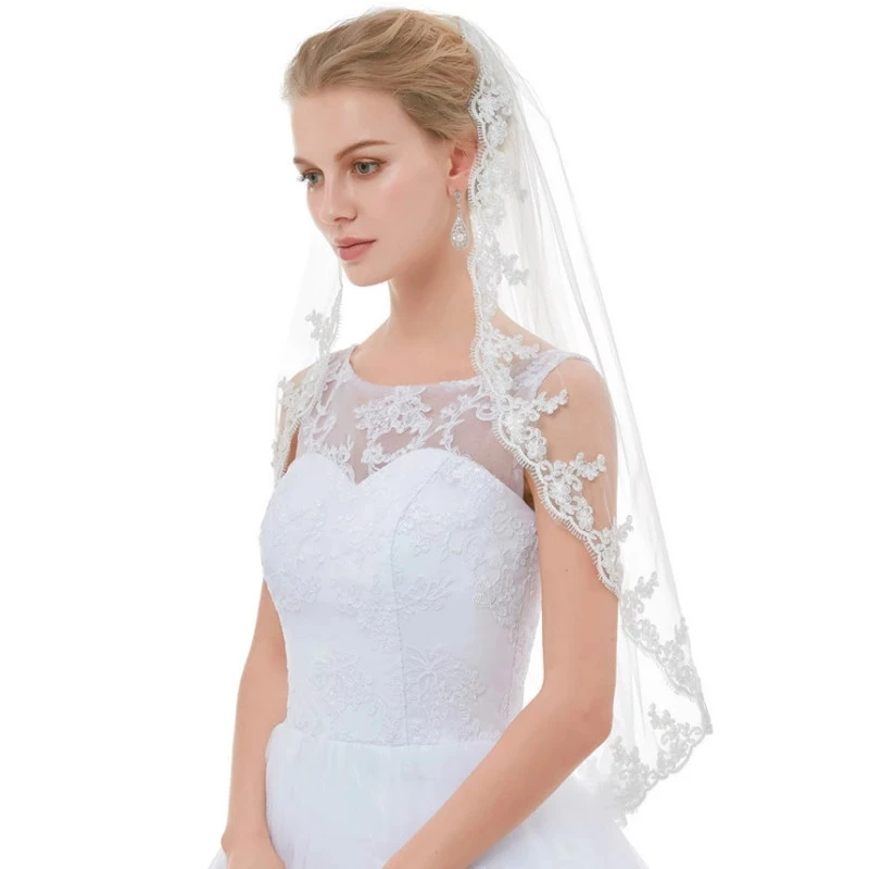 Женская свадебная Фата с расческой Свадебные аксессуары Veu de Noiva Bride