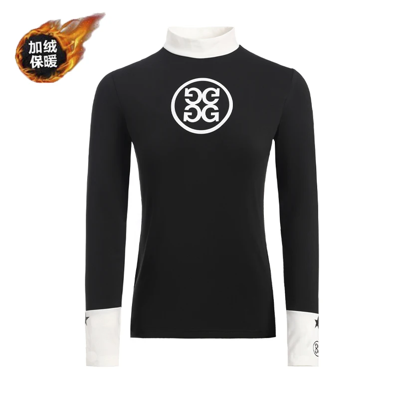 

Autumn And Winter New Golf Clothing Women's Plush Warm Bottoming Shirt FAshion Thickened Elastic Sports T-Shirt High Quality Top