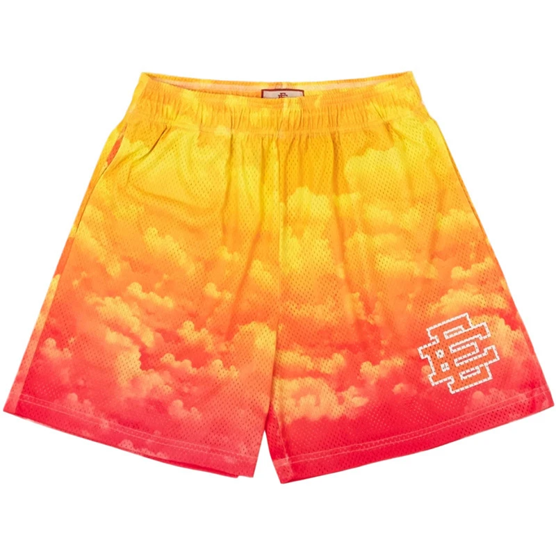 New Hawaiian men's and women's beach casual shorts, mesh quick-drying swimming pants, outdoor men's shorts