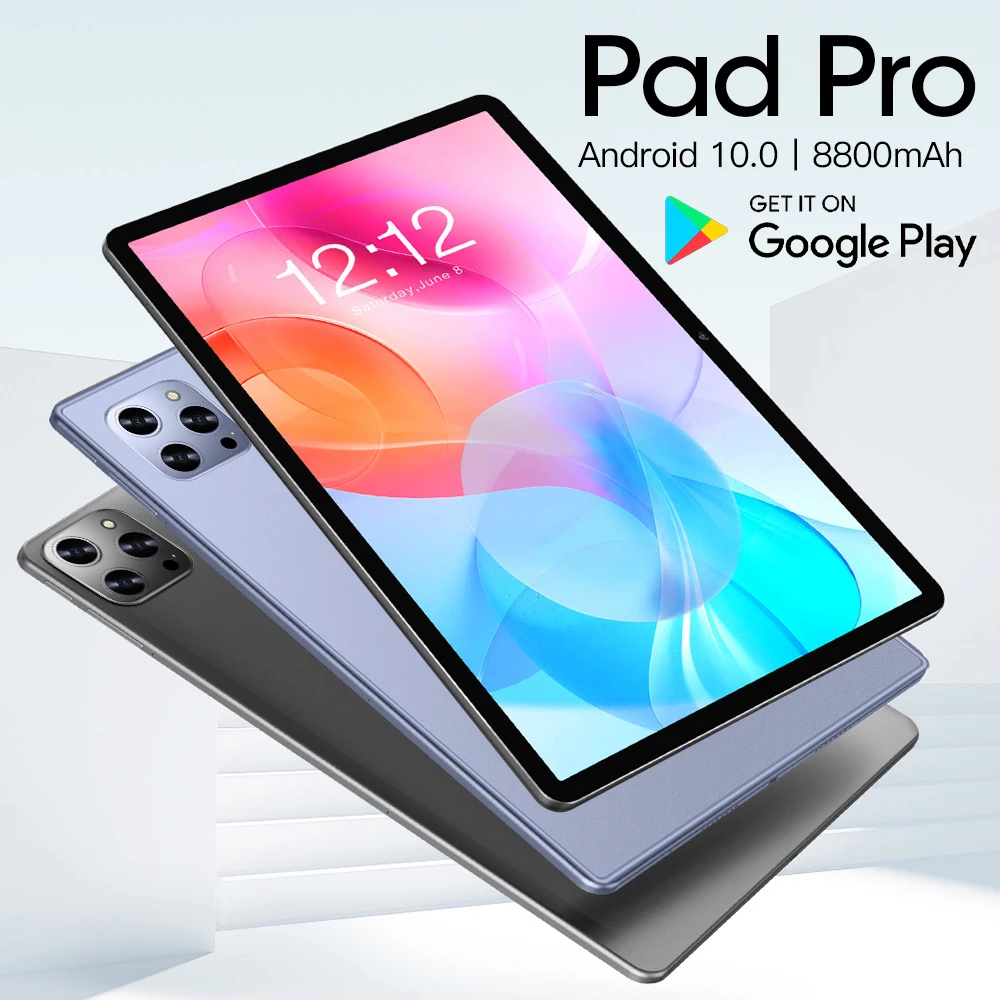 10 inch Tablet Android 10 Pad Pro 8GB 128GB 8800mAh Pad Google Play WPS Office GPS WIFI Deca Core Global Version Mini Laptop