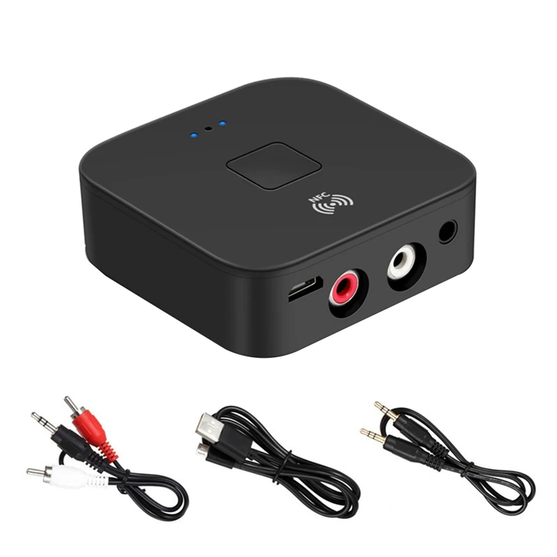

Bluetooth 5.0 Receiver APTX LL 3.5Mm AUX Jack RCA Wireless Adapter & Mic NFC For Car Audio Transmitter Amplifier Speaker