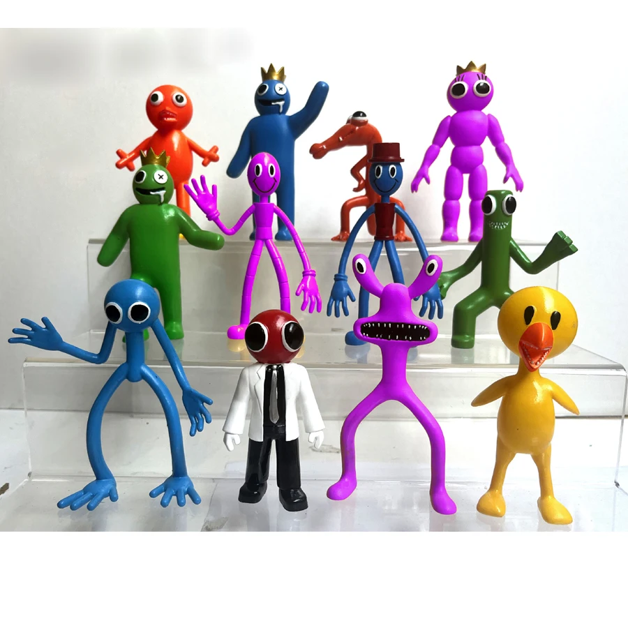 

6/8/12Pcs/set Rainbow Friends Anime Little Blue Man Little Green Man Doll Doll Children's Birthday Gift 6/8/12Pcs/set