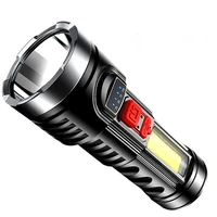 led special forces flashlight usb rechargeable long shot mini flashlight portable multi purpose household emergency light