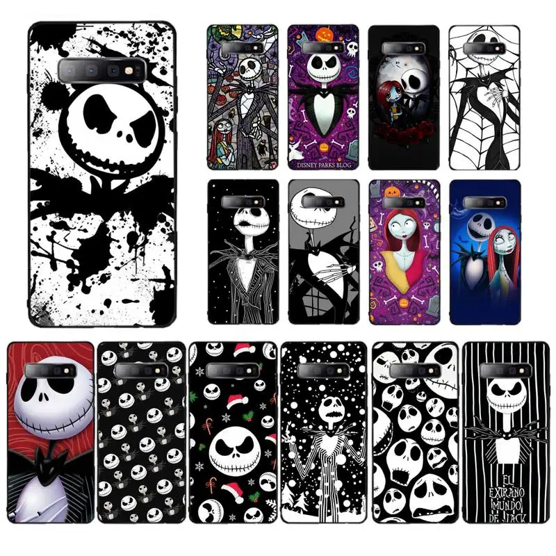 

Disney Jack Skellington Phone Case for Samsung S10 21 20 9 8 plus lite S20 UlTRA 7edge
