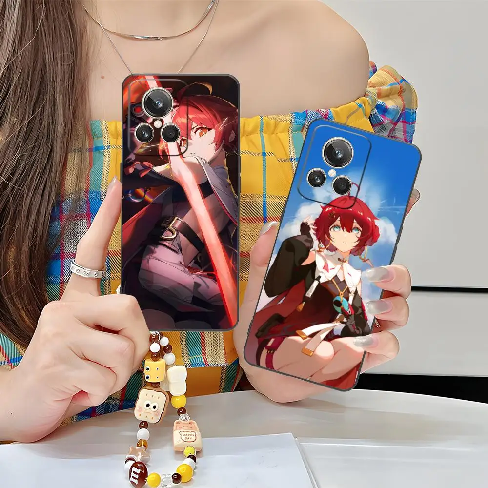 Фото Чехол для телефона Wuthering Waves Danjin для Realme 15 14 13 12 11 10 9 Pro Plus T i Lite 5G, мягкий противоударный чехол из ТПУ №4