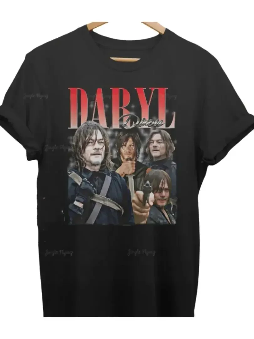 Лимитированная винтажная футболка Дэрил Диксон с графикой унисекс в стиле ретро