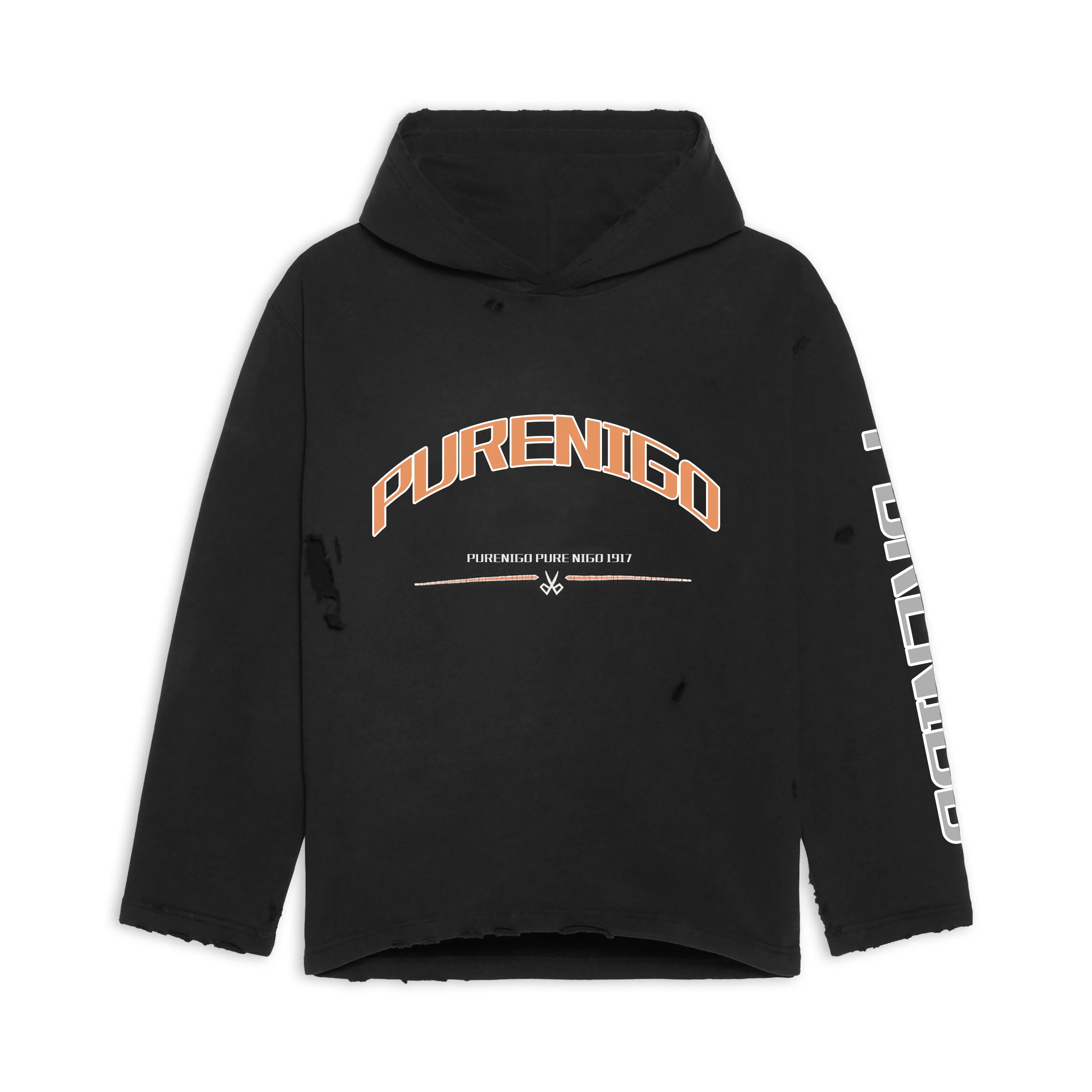 

Черная толстовка с капюшоном NIGO # nigo7469