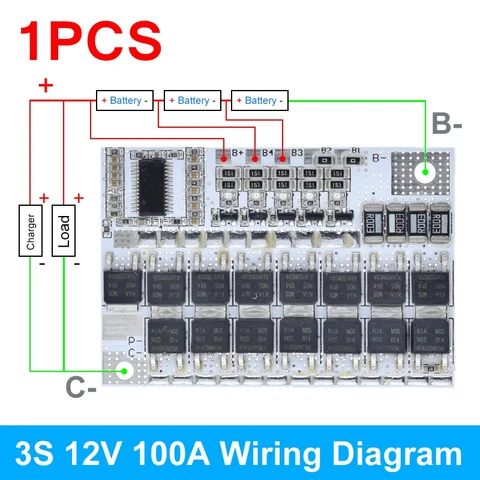 Литий-ионный аккумулятор BMS модуль TZT 3S/4S/5S