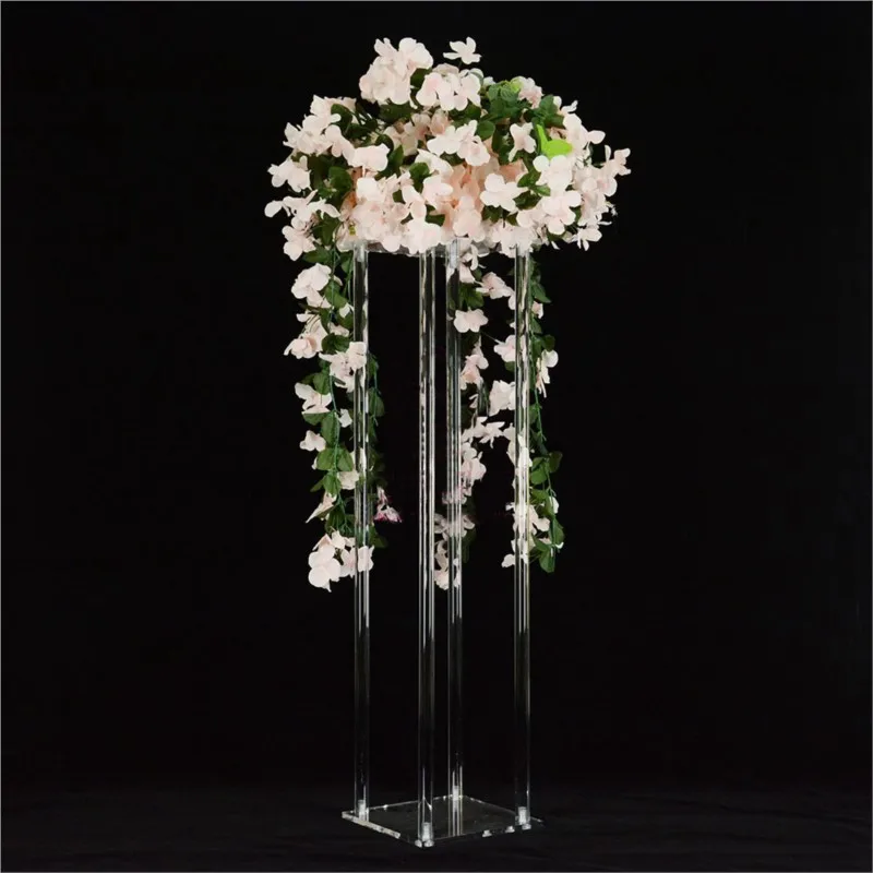

80cm Tall wedding Crystal flower stand table centerpiece acrylic wedding decoration Party Road leads