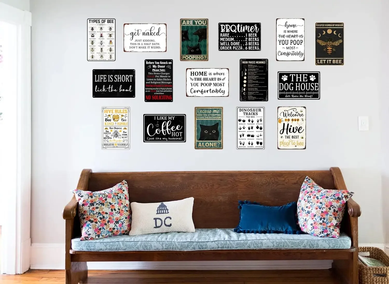 Ведьмовство Фаза Луны Табличка Металлическая Волшебная Вывеска Для Домашнего