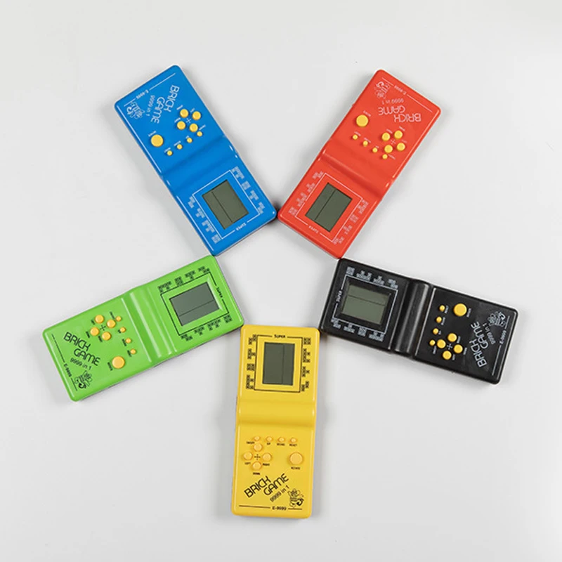 Retro Classic Childhood Tetris Handheld Game Players LCD Kids Games Toys Game Console Riddle Learning Educational Toys images - 6