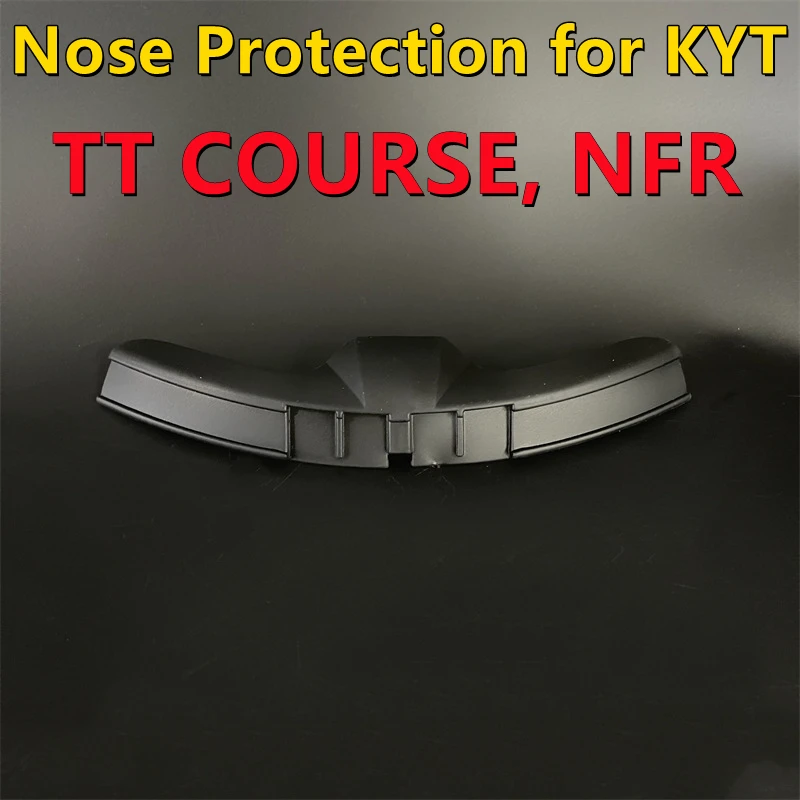 Helmet Nose Protector for KYT TT Course NFR NF-R Nose Guard Removable Black Plastics Motorcycle Helmet Accessories & Parts enlarge