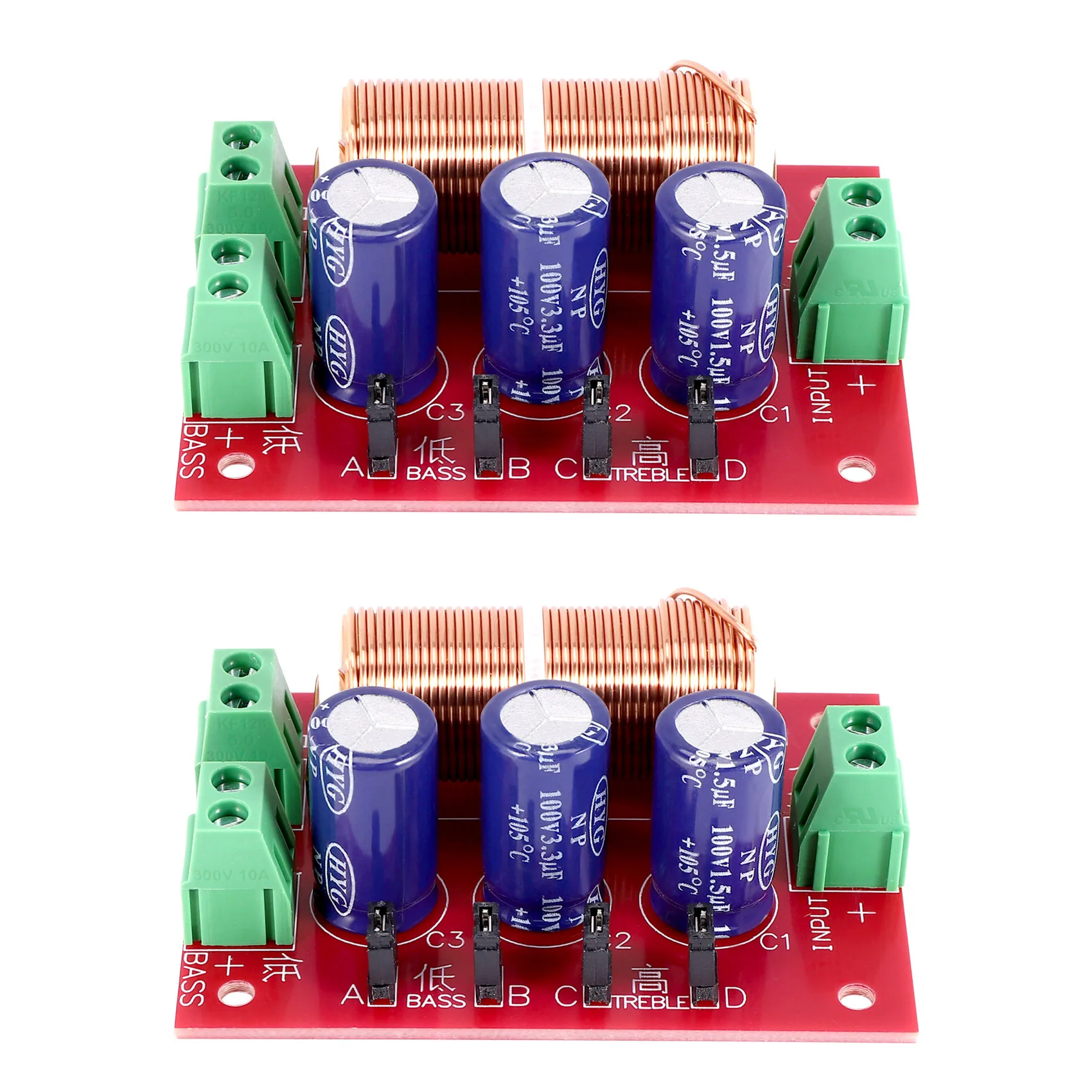 YLY-2088 Делитель звуковой частоты 400 Вт Регулируемые 2-полосные кроссоверные
